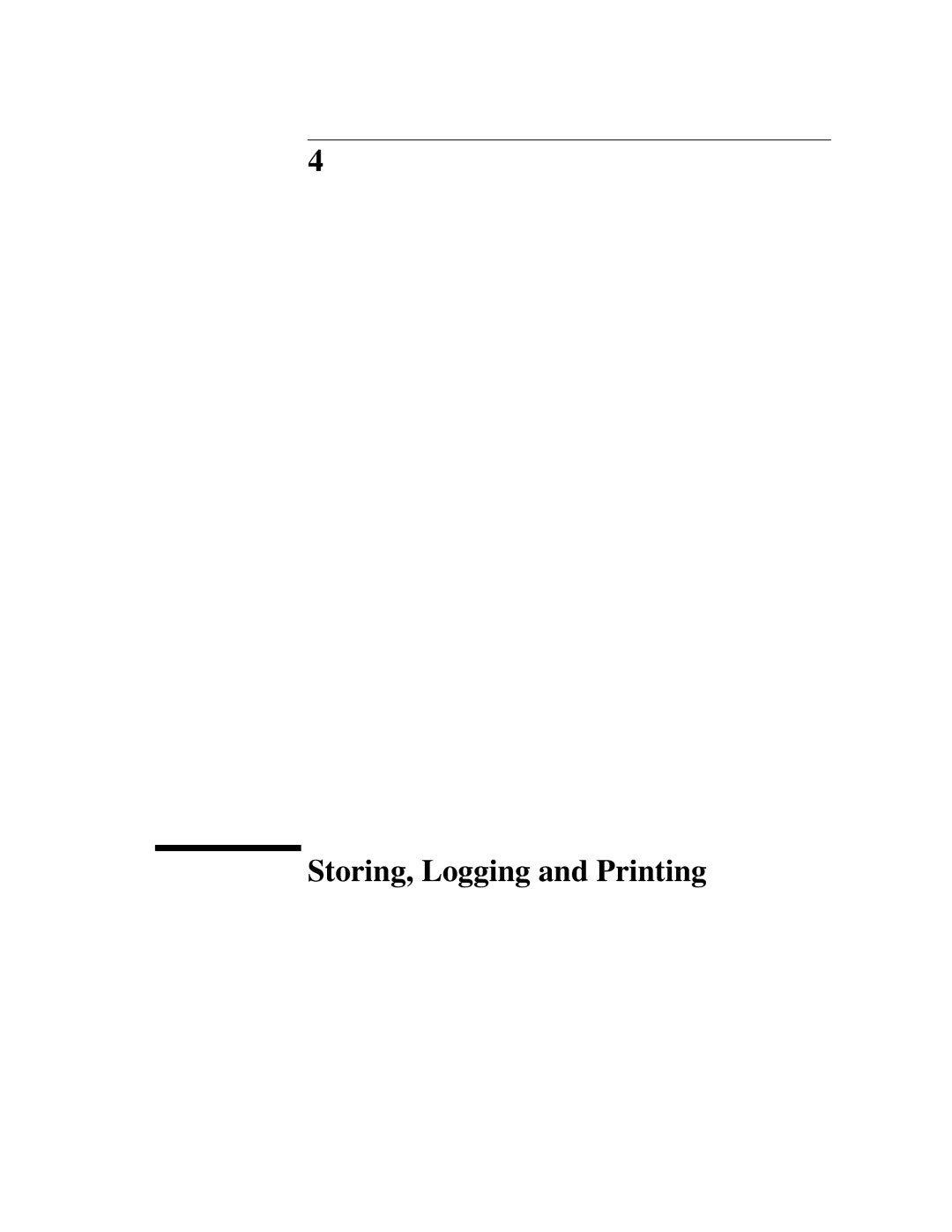 HP BER 718 37718A manual Storing, Logging and Printing 