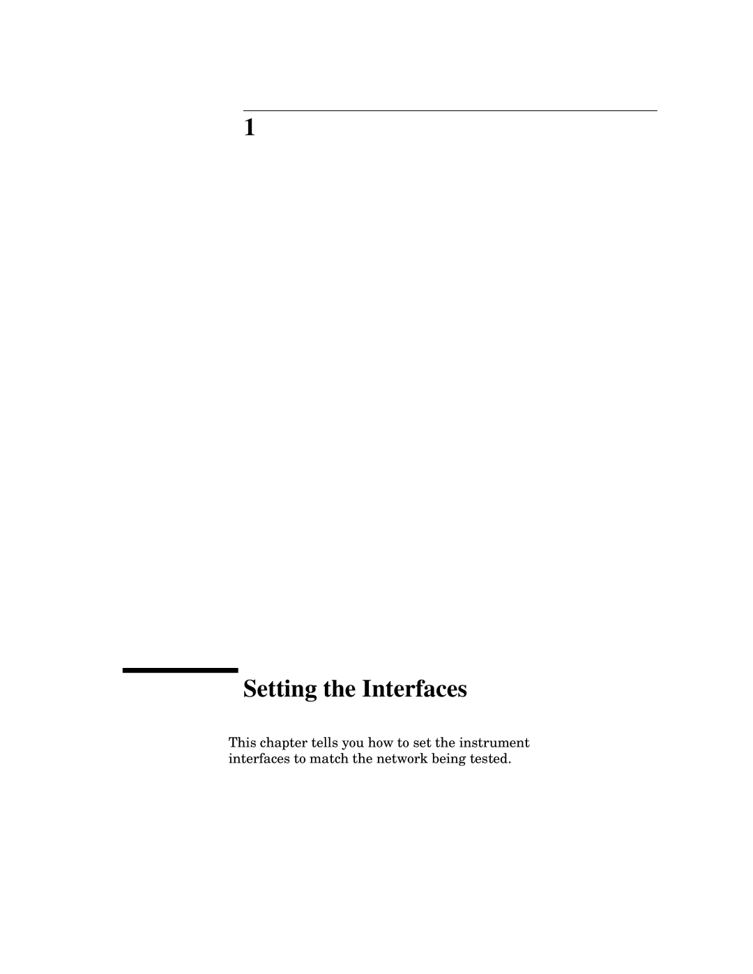 HP BER 718 37718A manual Setting the Interfaces 