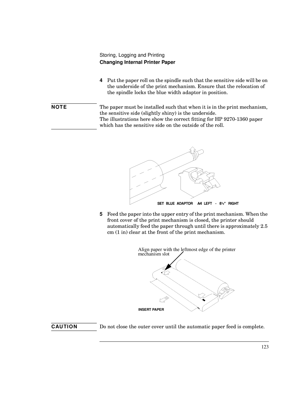 HP BER 718 37718A manual Insert Paper 