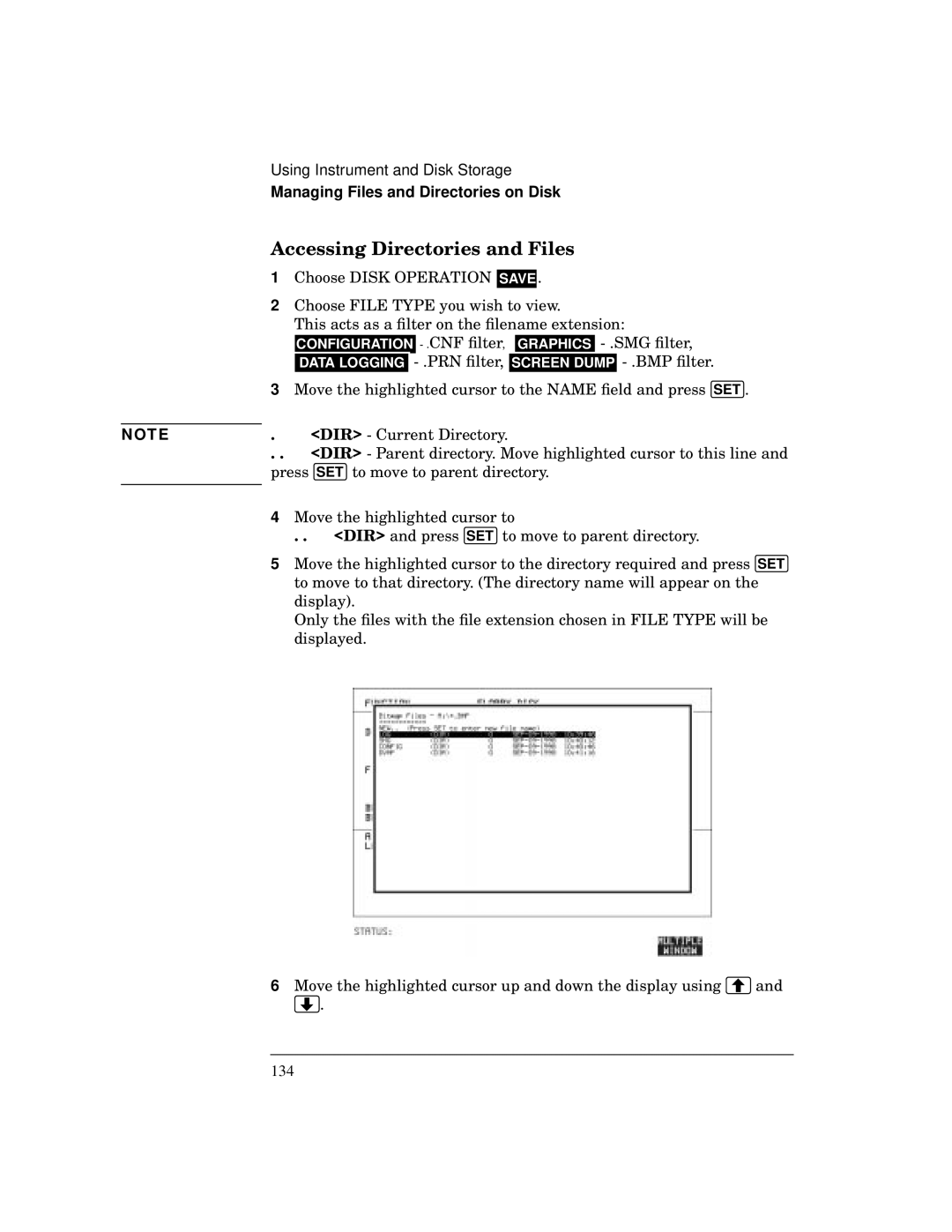 HP BER 718 37718A manual Accessing Directories and Files 