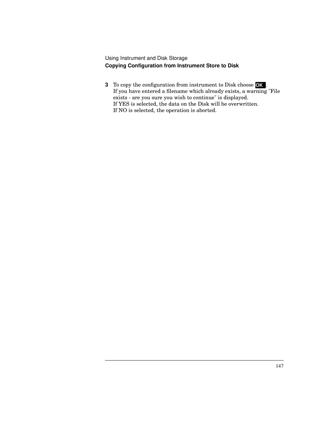 HP BER 718 37718A manual Copying Conﬁguration from Instrument Store to Disk 