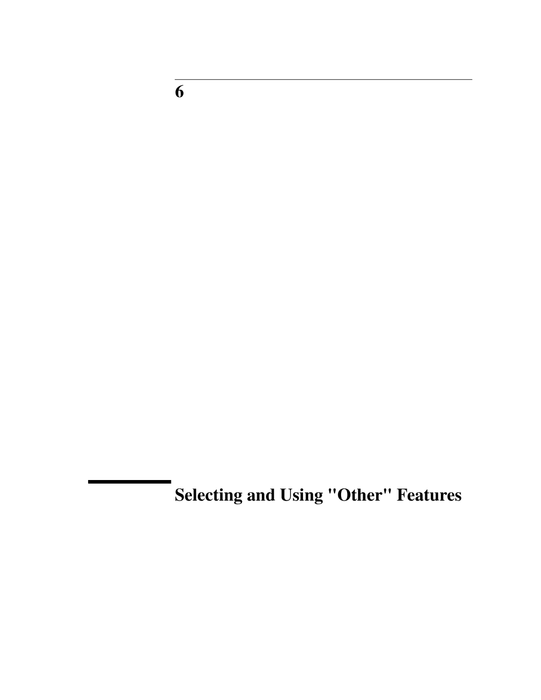 HP BER 718 37718A manual Selecting and Using Other Features 