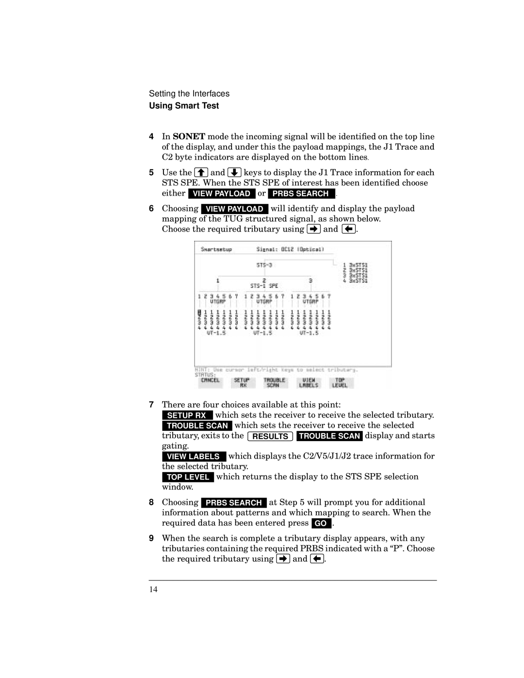 HP BER 718 37718A manual Will identify and display the payload 