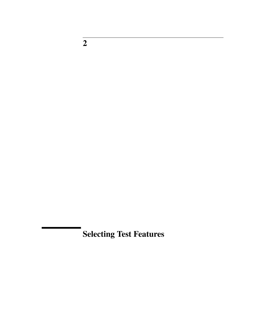 HP BER 718 37718A manual Selecting Test Features 