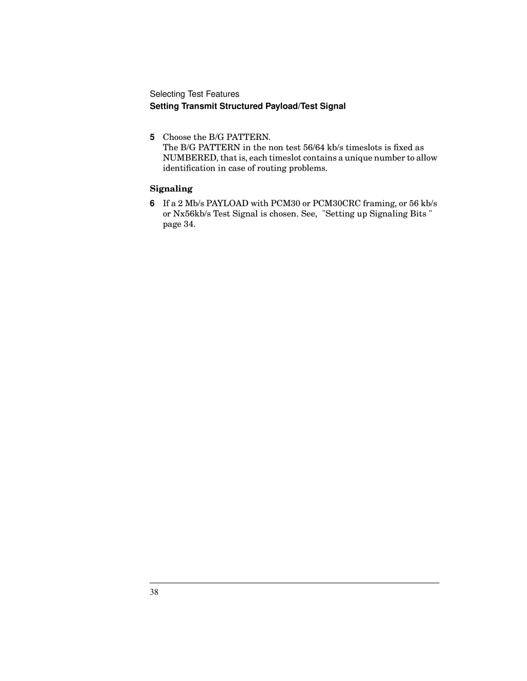 HP BER 718 37718A manual Signaling 