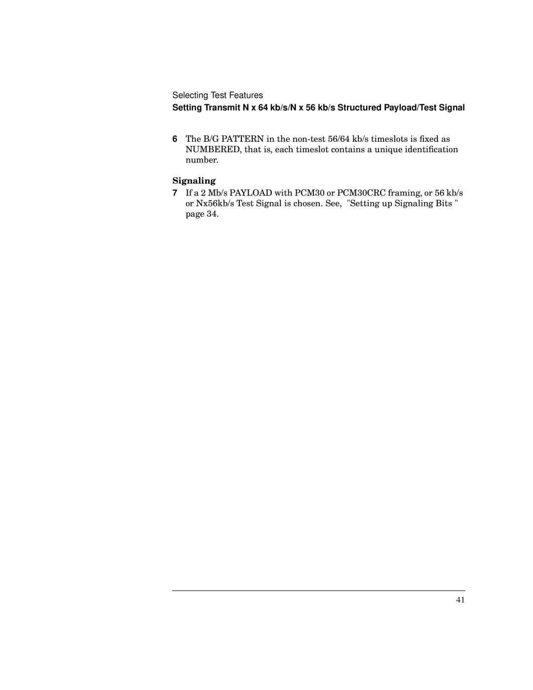 HP BER 718 37718A manual Signaling 