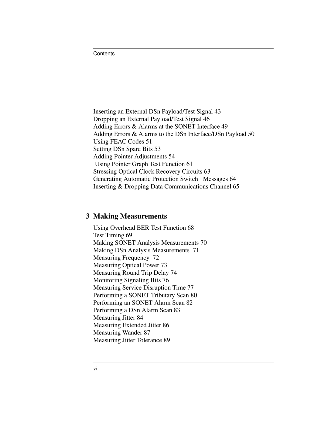 HP BER 718 37718A manual Making Measurements 