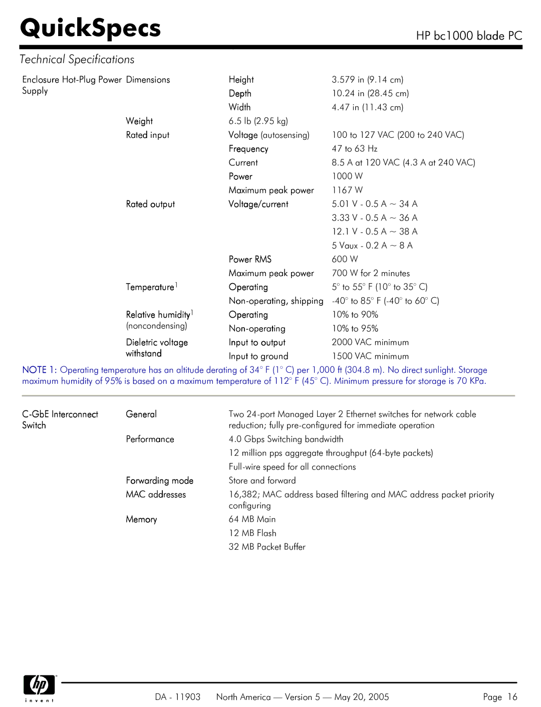 HP blade bc1000 manual GbE Interconnect General, Switch, Performance, Forwarding mode, MAC addresses 