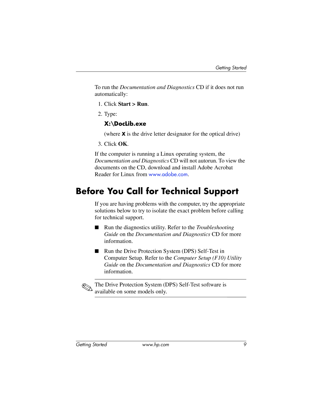 HP Blade Client manual Before You Call for Technical Support 