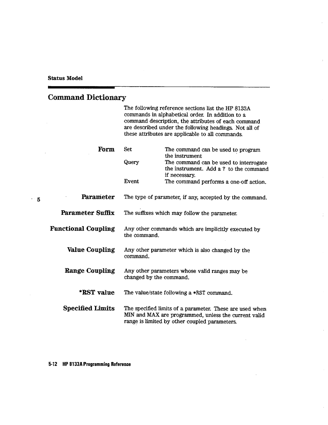 HP Blood Pressure s133a manual 