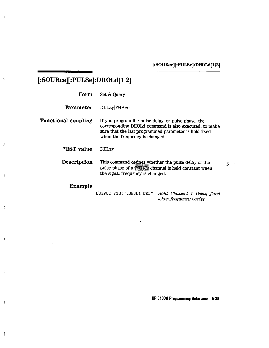 HP Blood Pressure s133a manual 