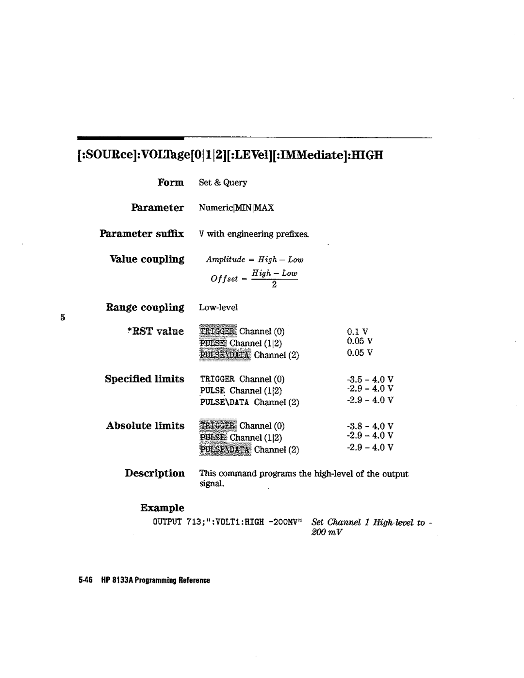 HP Blood Pressure s133a manual 