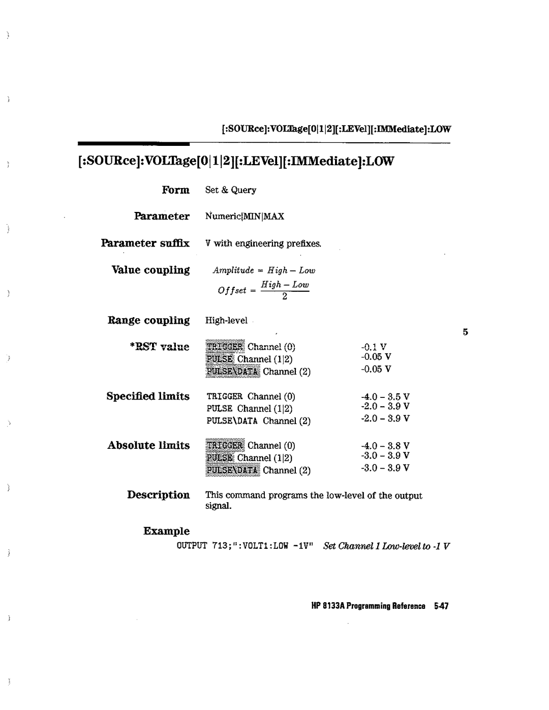 HP Blood Pressure s133a manual 