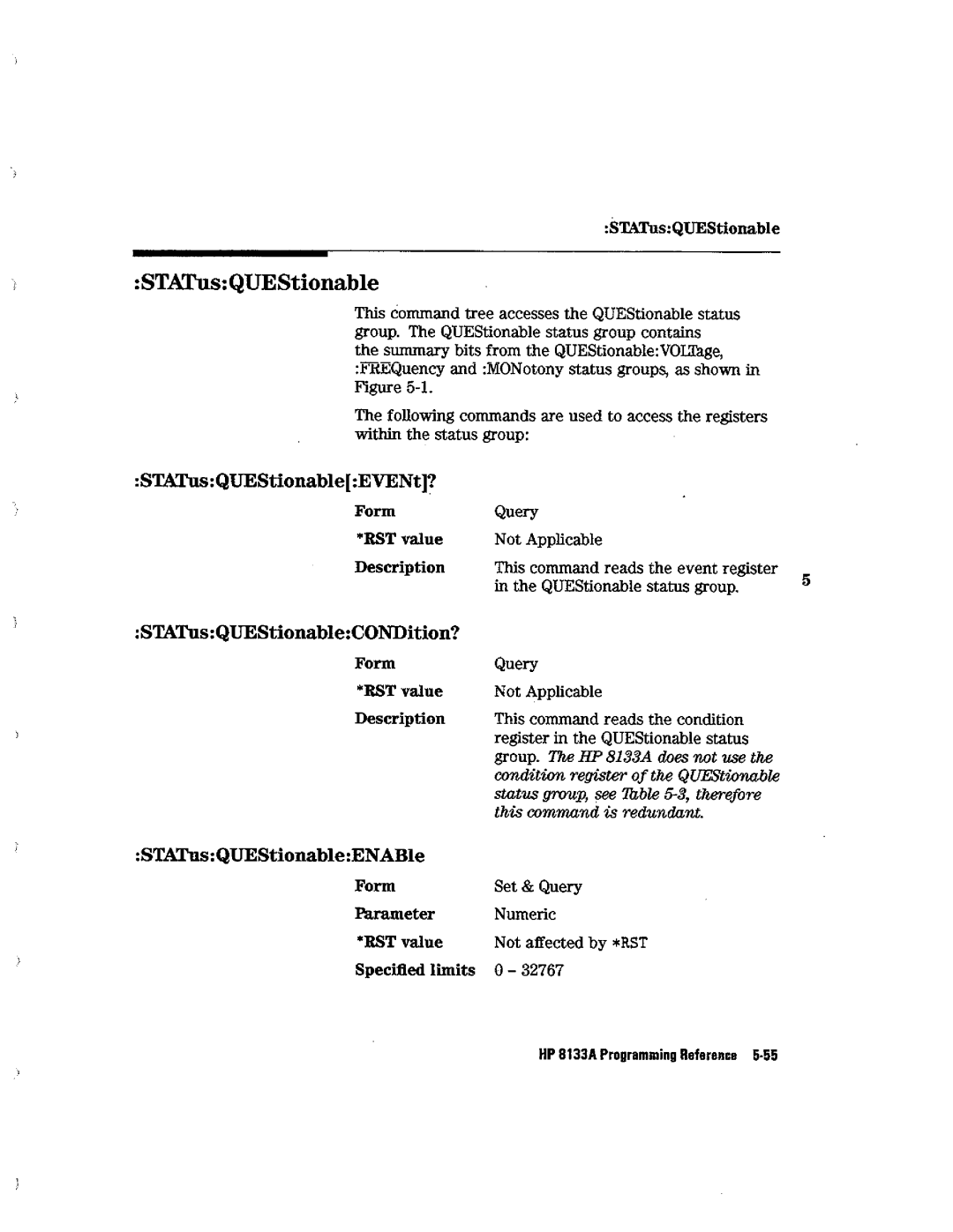 HP Blood Pressure s133a manual 