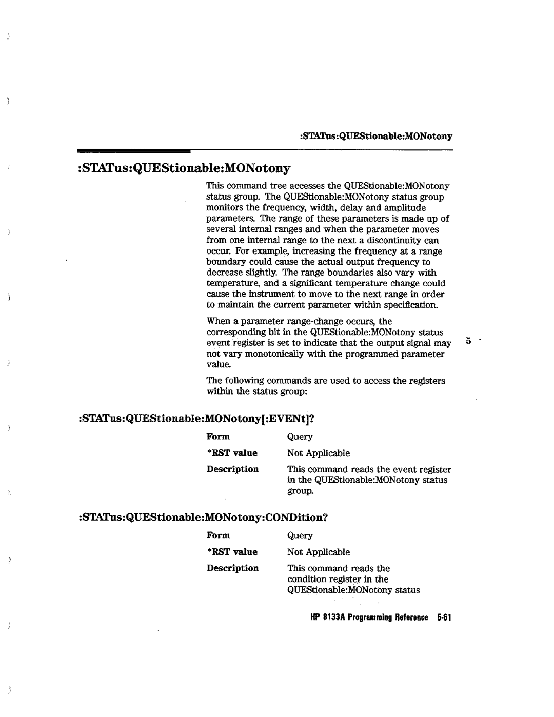 HP Blood Pressure s133a manual 