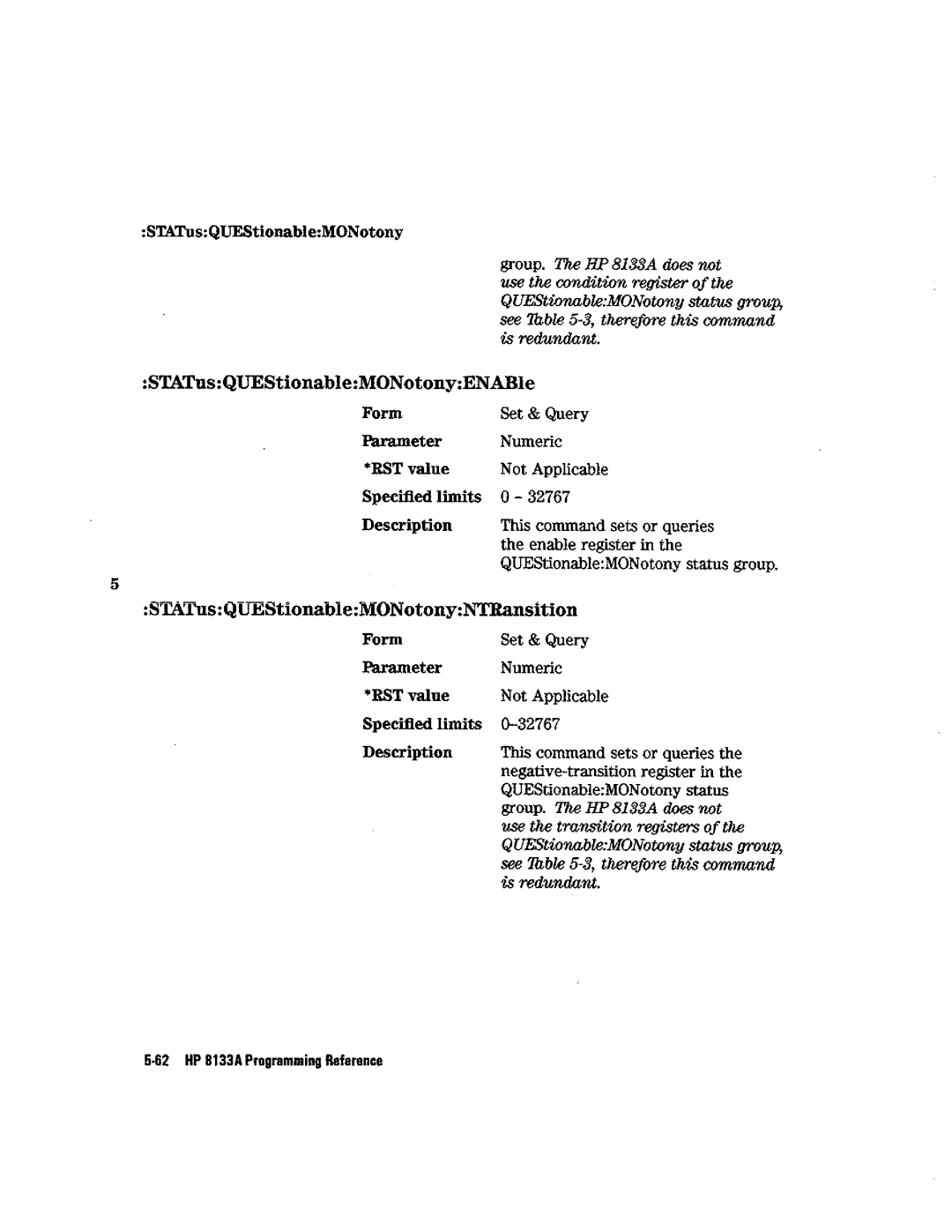 HP Blood Pressure s133a manual 