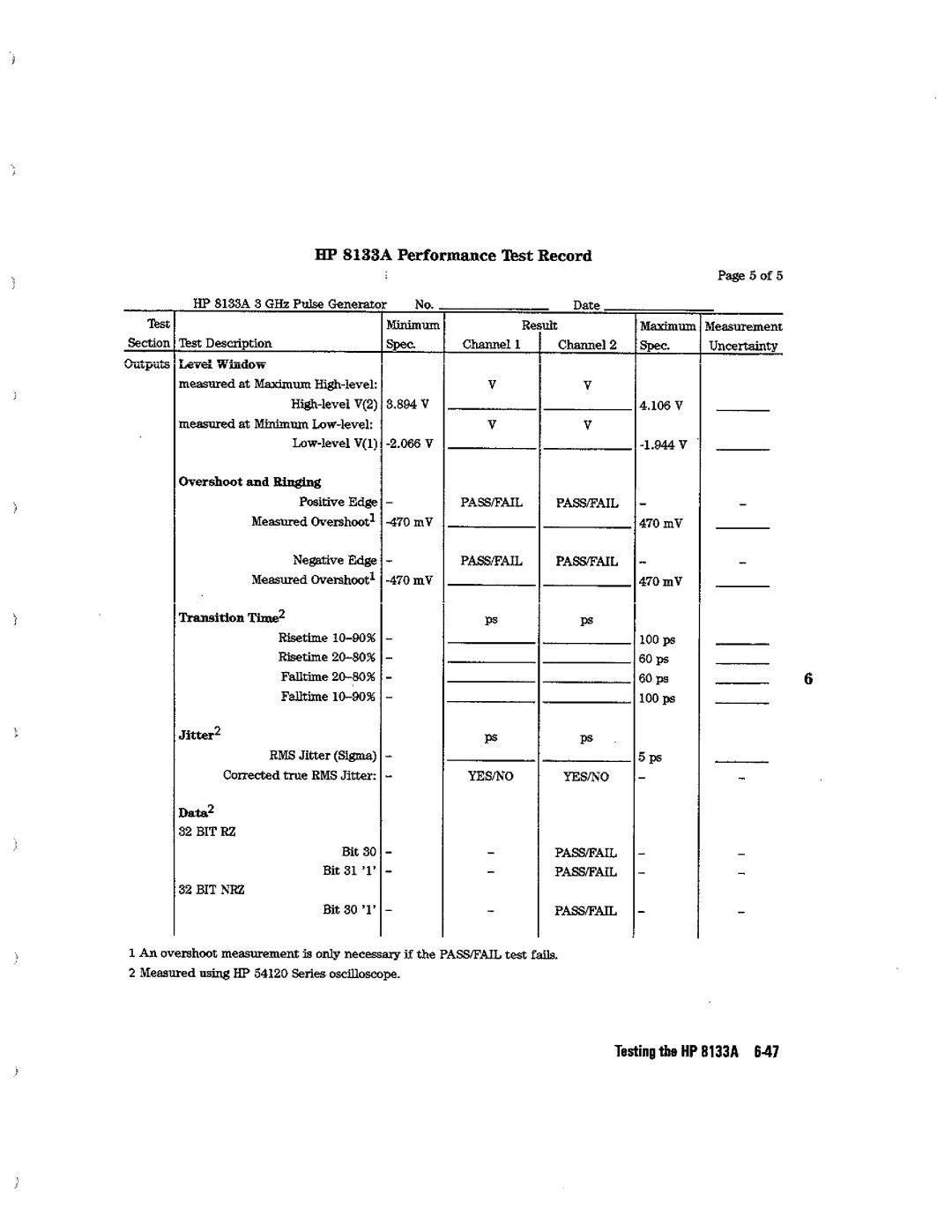 HP Blood Pressure s133a manual 