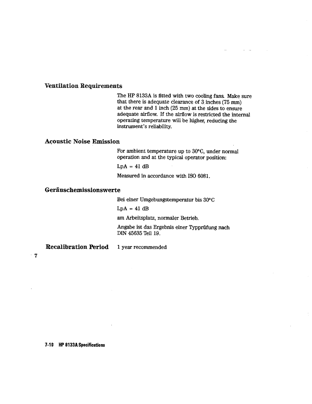 HP Blood Pressure s133a manual 