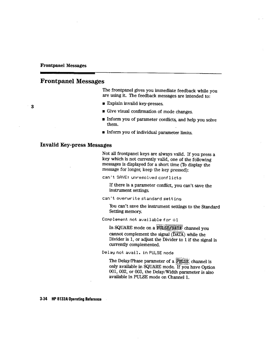 HP Blood Pressure s133a manual 