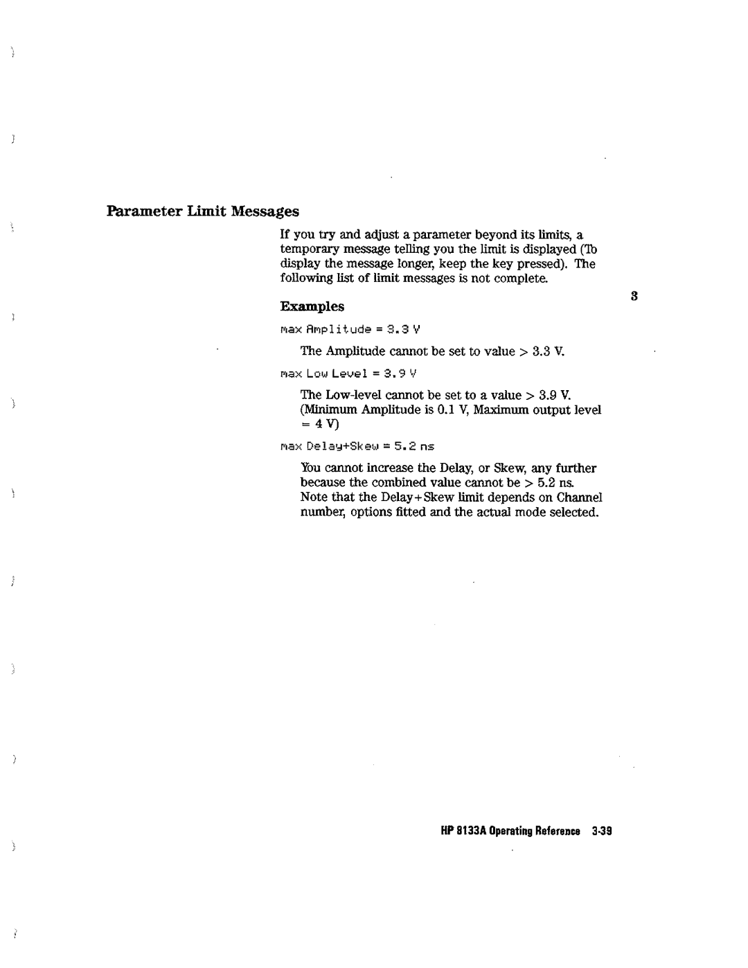 HP Blood Pressure s133a manual 