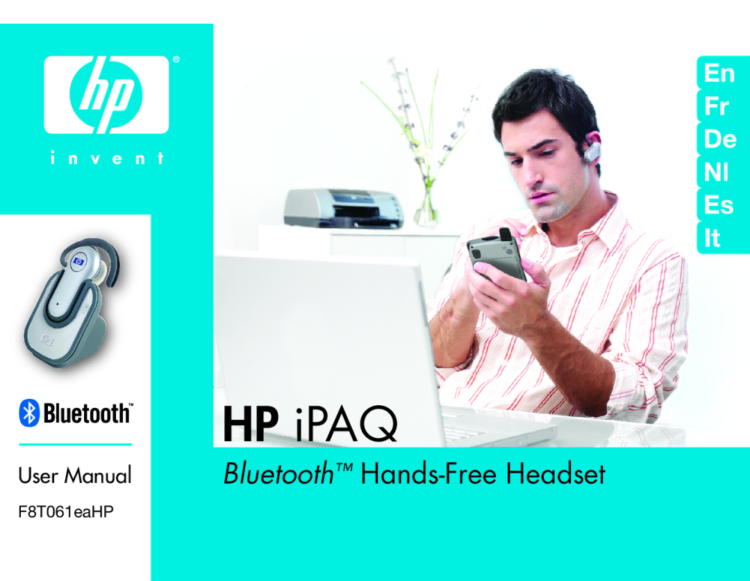 HP Bluetooth Hands-Free Headset F8T061ea manual HP iPAQ 