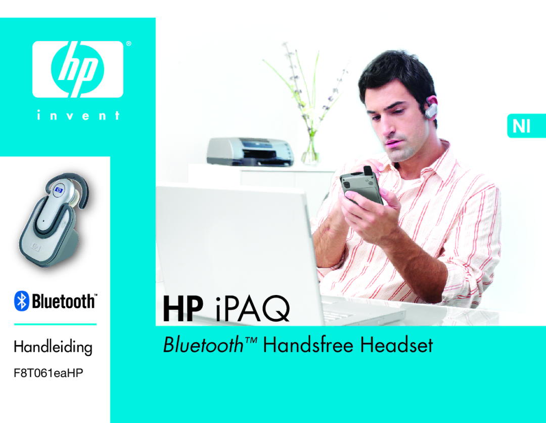 HP Bluetooth Hands-Free Headset F8T061ea manual Handleiding Bluetooth Handsfree Headset 