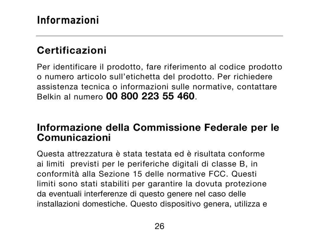 HP Bluetooth Hands-Free Headset F8T061ea manual Informazioni, Certificazioni 