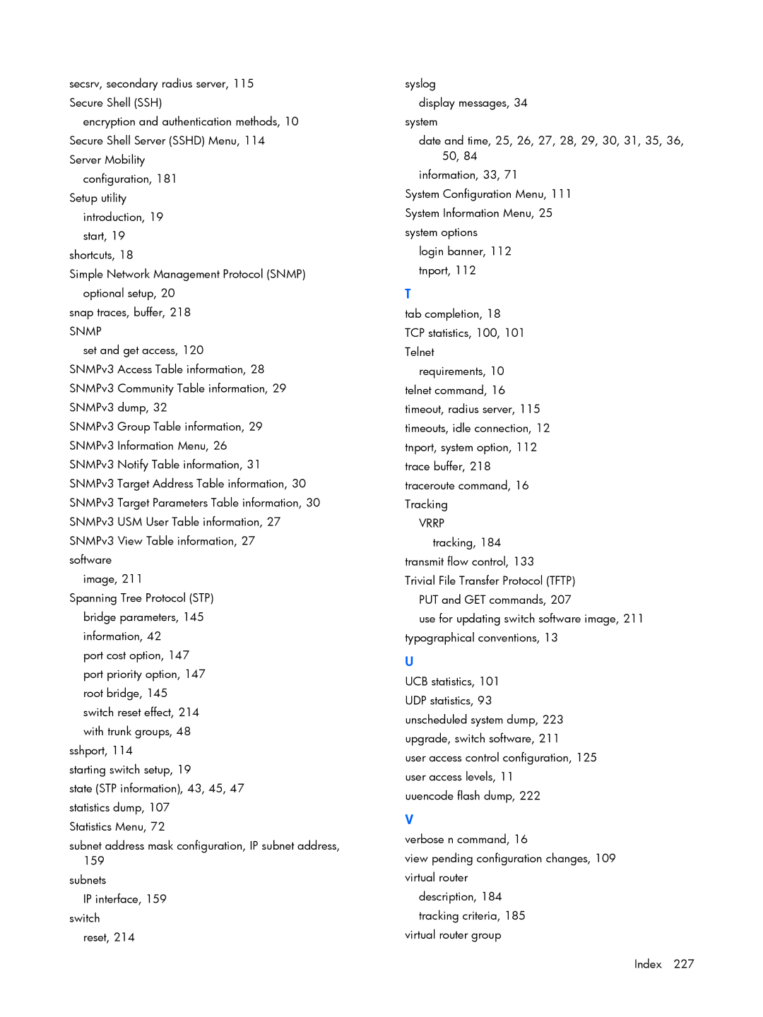 HP BMD00022 manual Snmp 