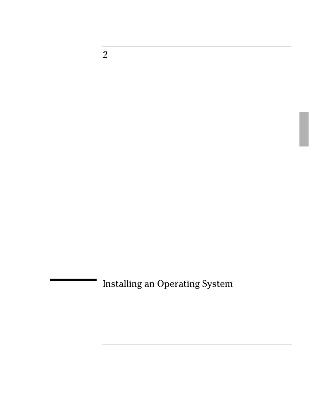 HP Book 2000/5700 manual Installing an Operating System 