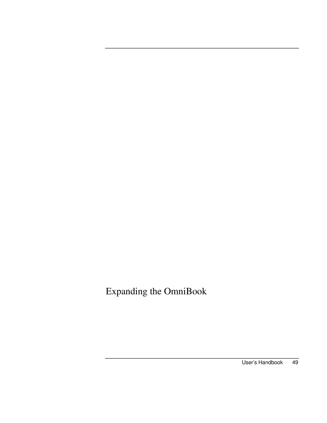 HP Book 4150 manual Expanding the OmniBook 