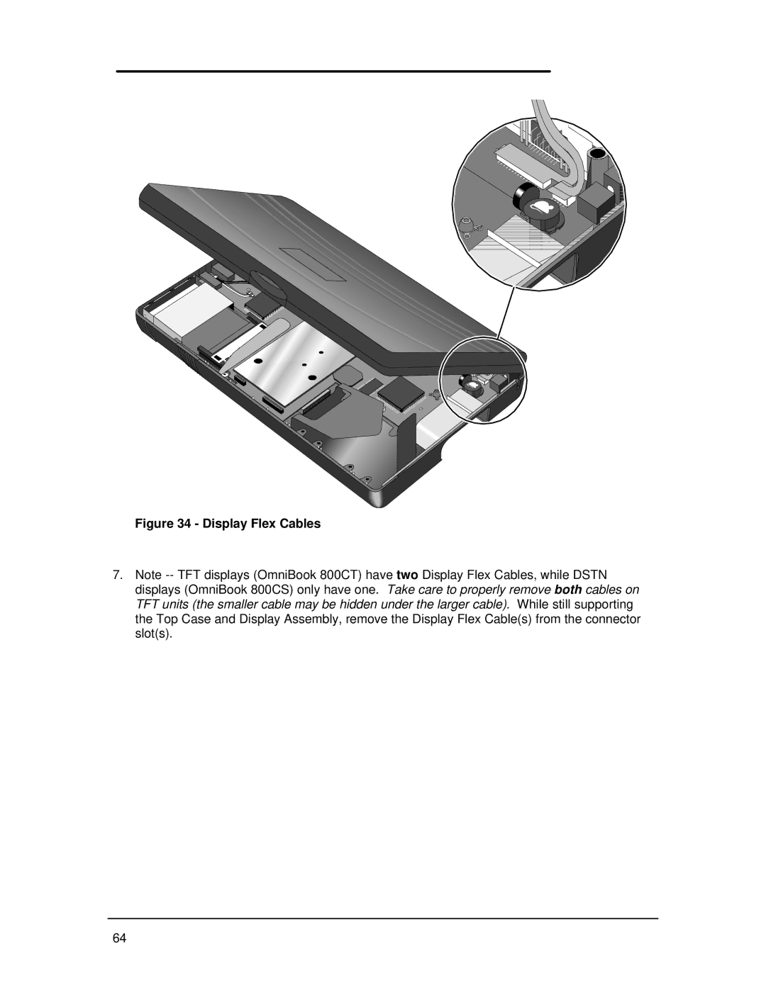 HP Book 800CT manual Display Flex Cables 