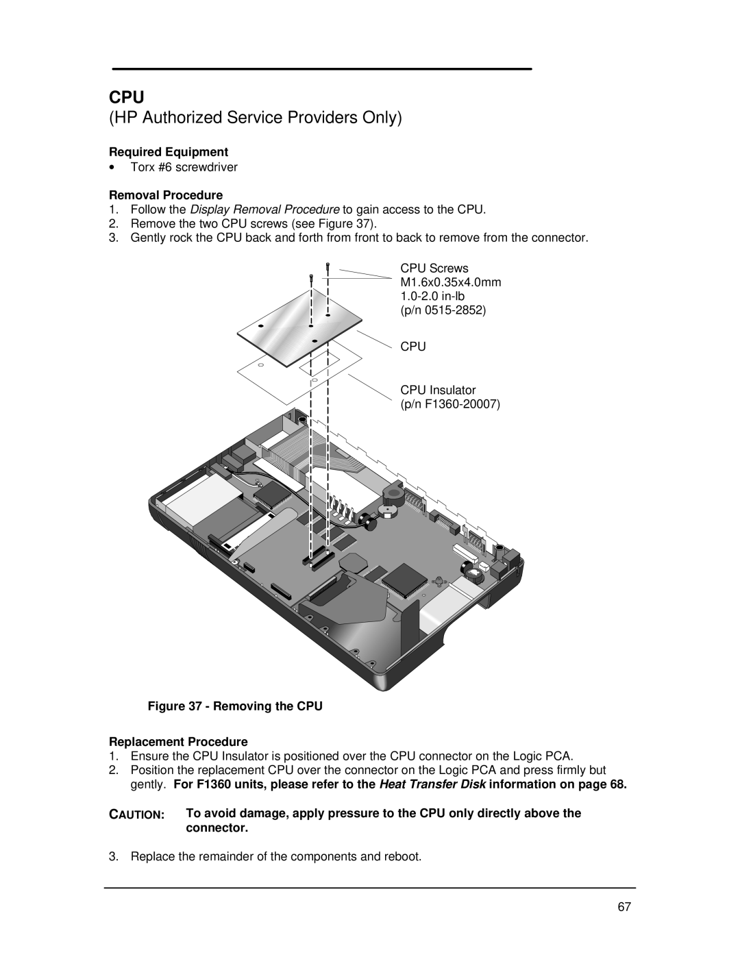 HP Book 800CT manual Cpu, Connector 