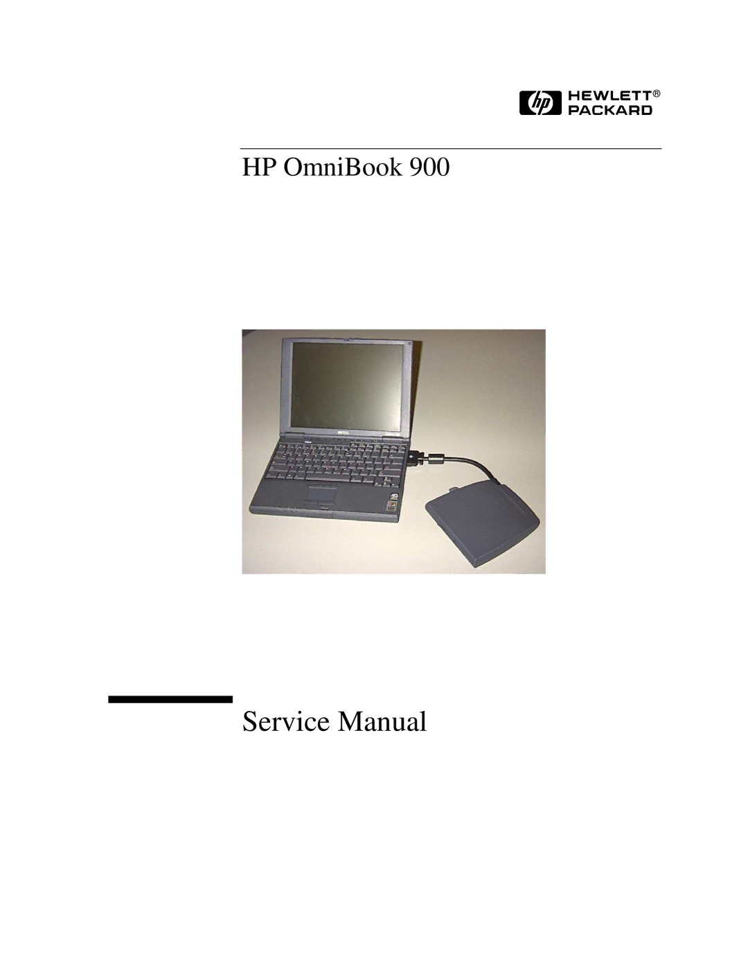 HP Book 900 manual HP OmniBook 