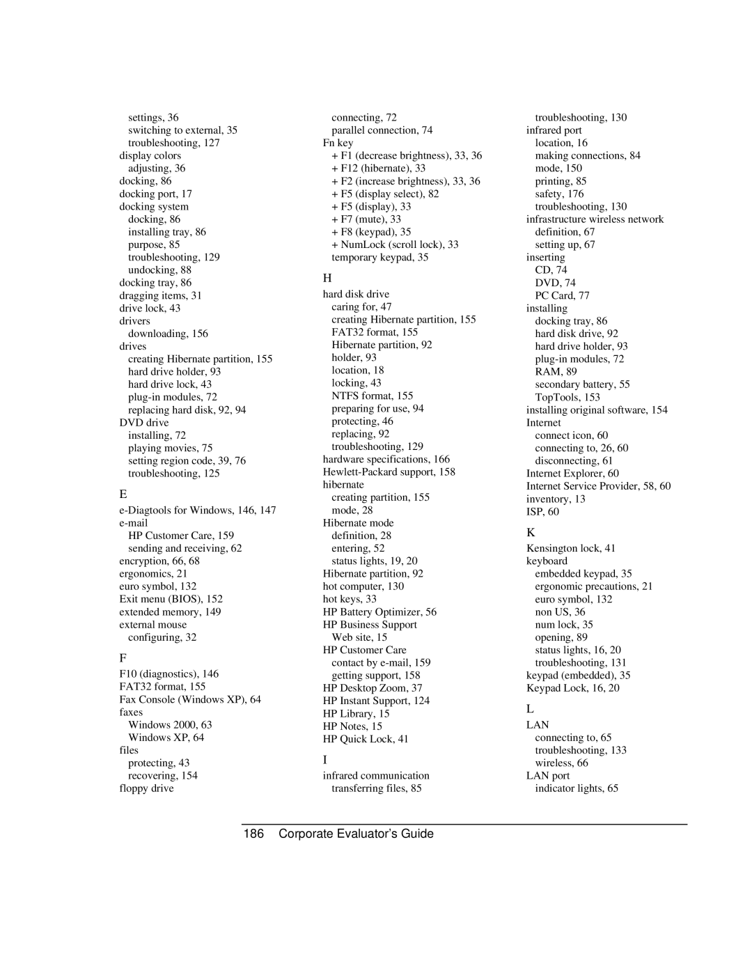 HP Book vt6200 manual Corporate Evaluator’s Guide 