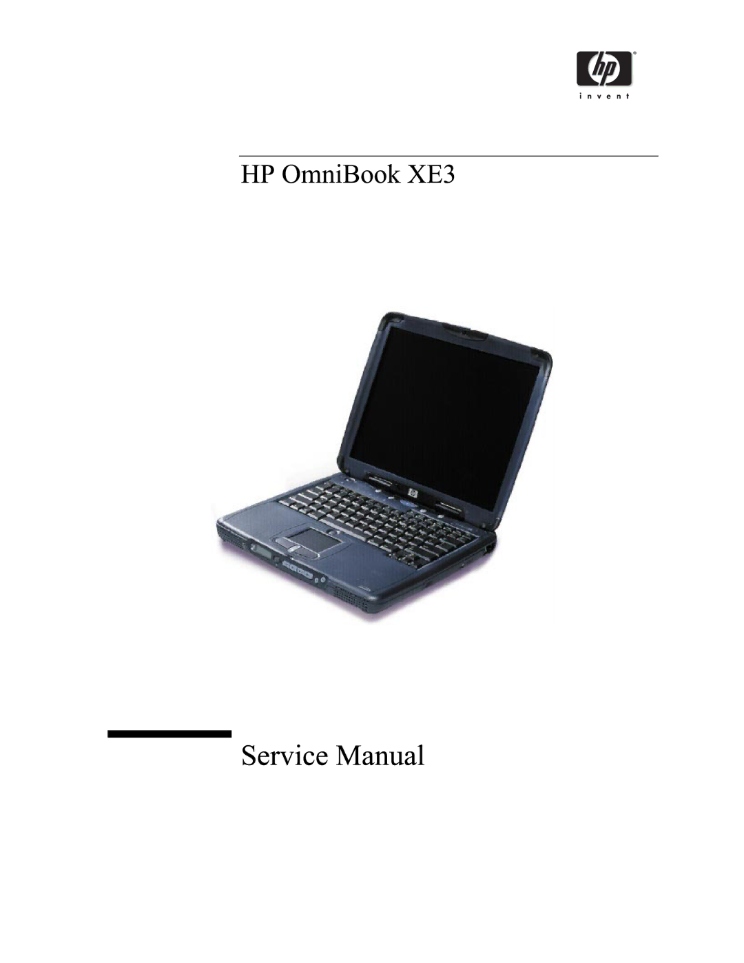 HP BOOK XE3 manual 