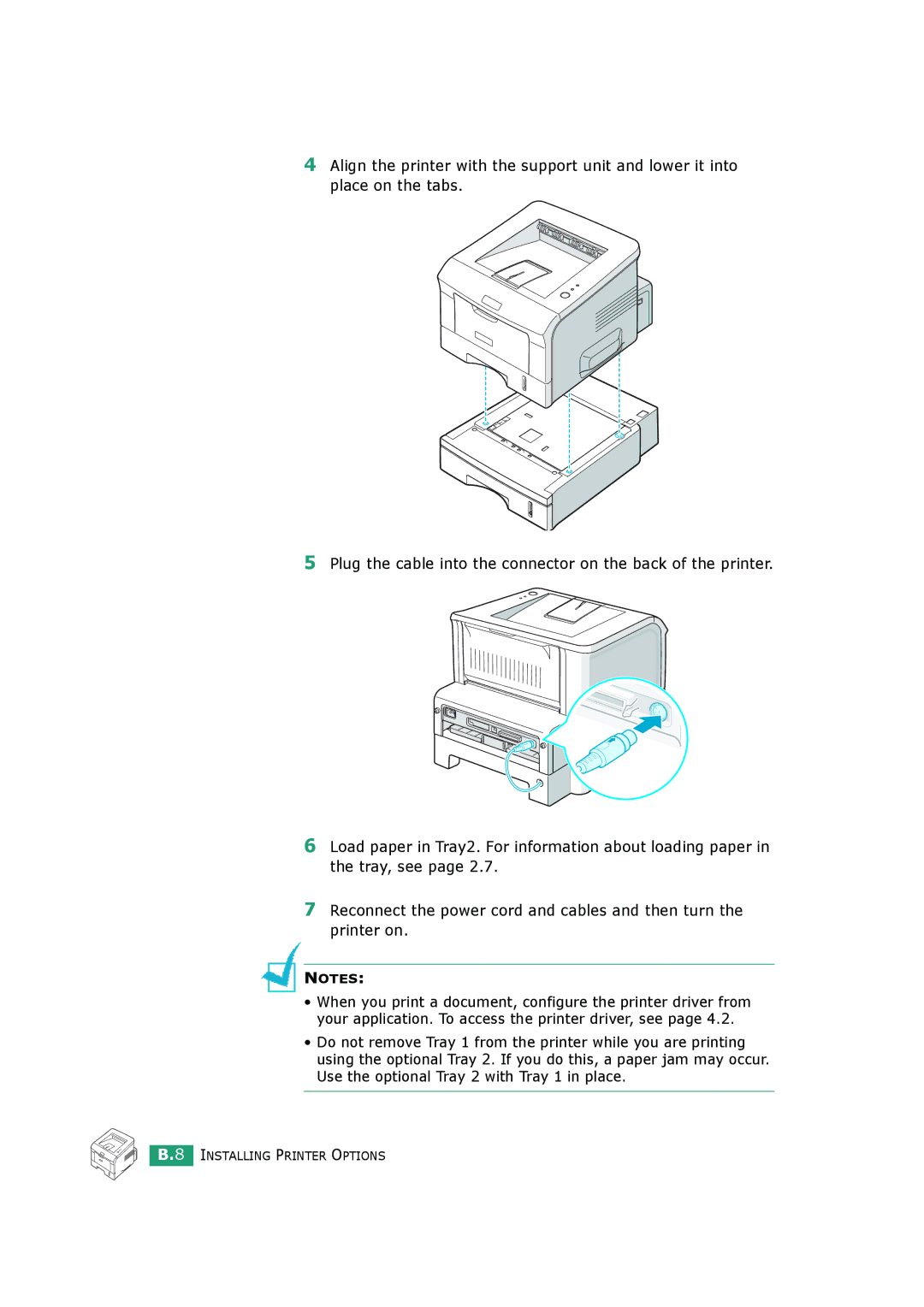 HP BP20N manual Installing Printer Options 