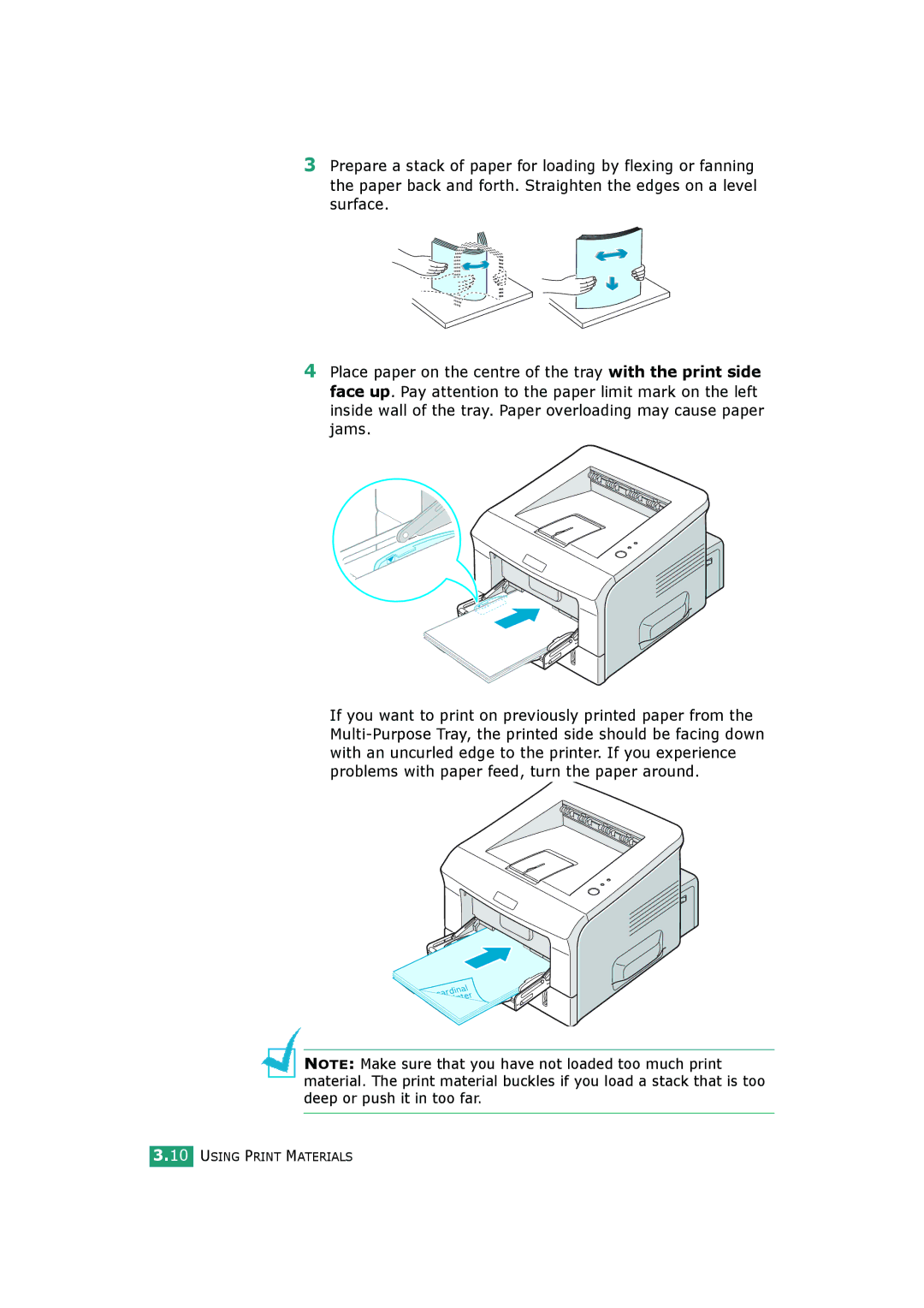 HP BP20N manual Using Print Materials 