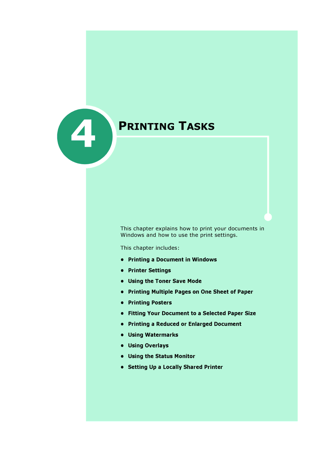 HP BP20N manual Printing Tasks 