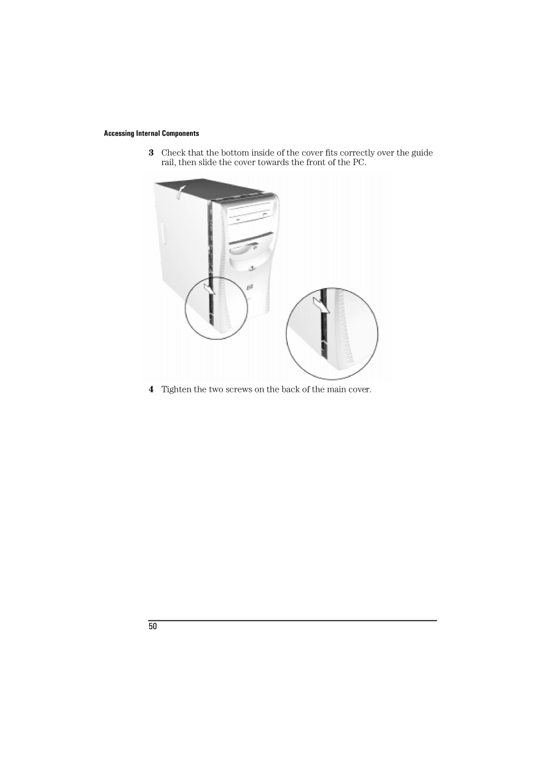 HP BrioBA410 manual Accessing Internal Components 