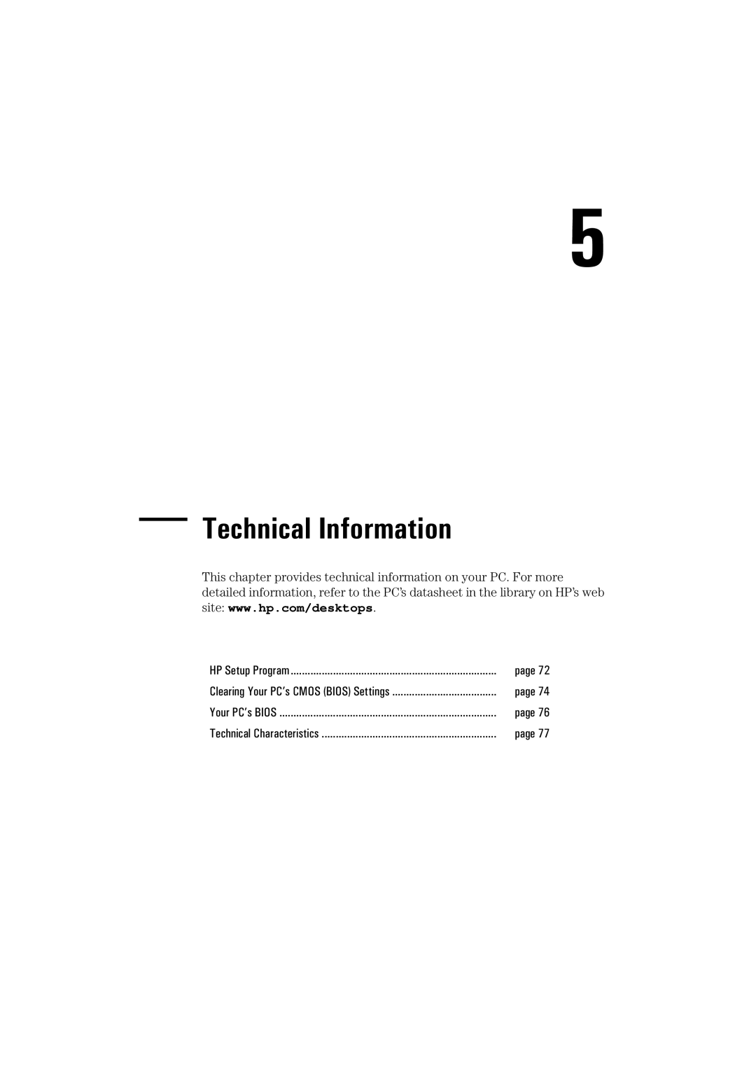 HP BrioBA410 manual Technical Information, Your PC’s Bios 