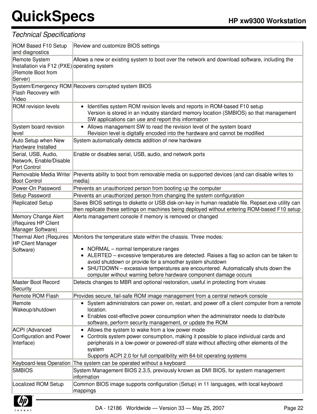 HP Broadcom NetXtreme Gigabit Ethernet I EA833AA manual Smbios 