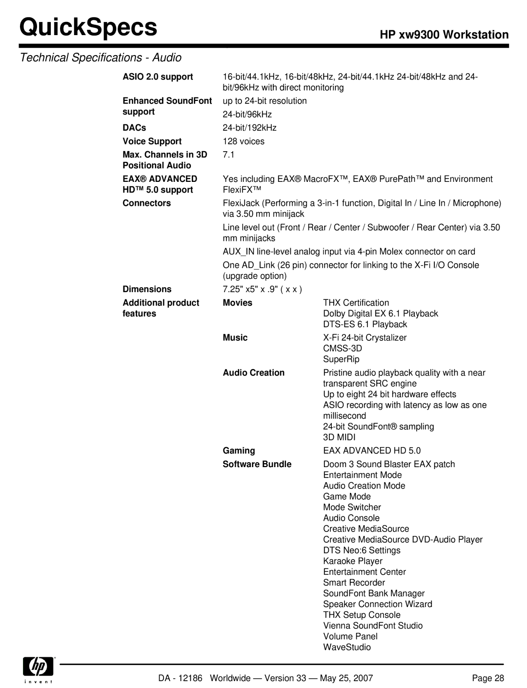 HP Broadcom NetXtreme Gigabit Ethernet I EA833AA manual EAX Advanced 