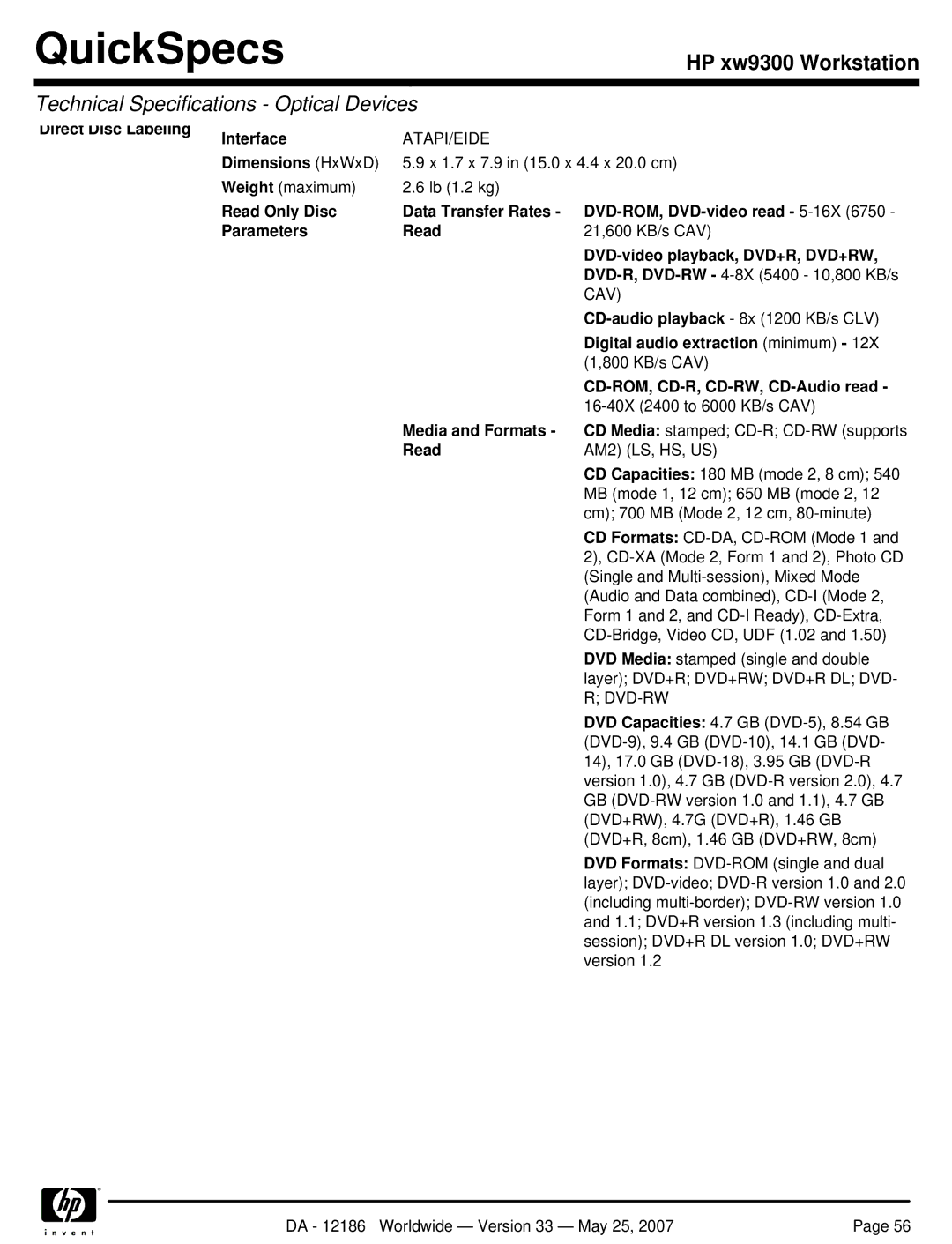 HP Broadcom NetXtreme Gigabit Ethernet I EA833AA manual Atapi/Eide, Cav 