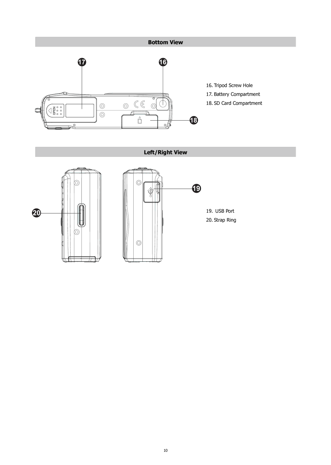 HP C-200 manual Bottom View 