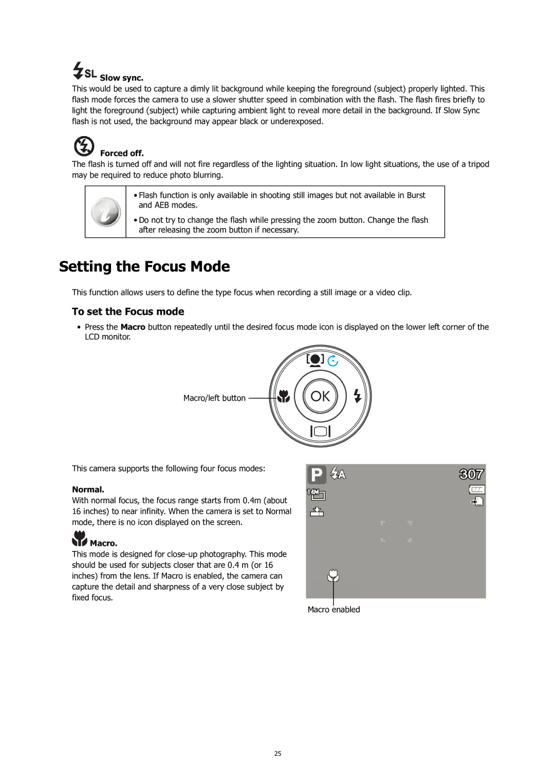 HP C-200 manual Setting the Focus Mode, To set the Focus mode 