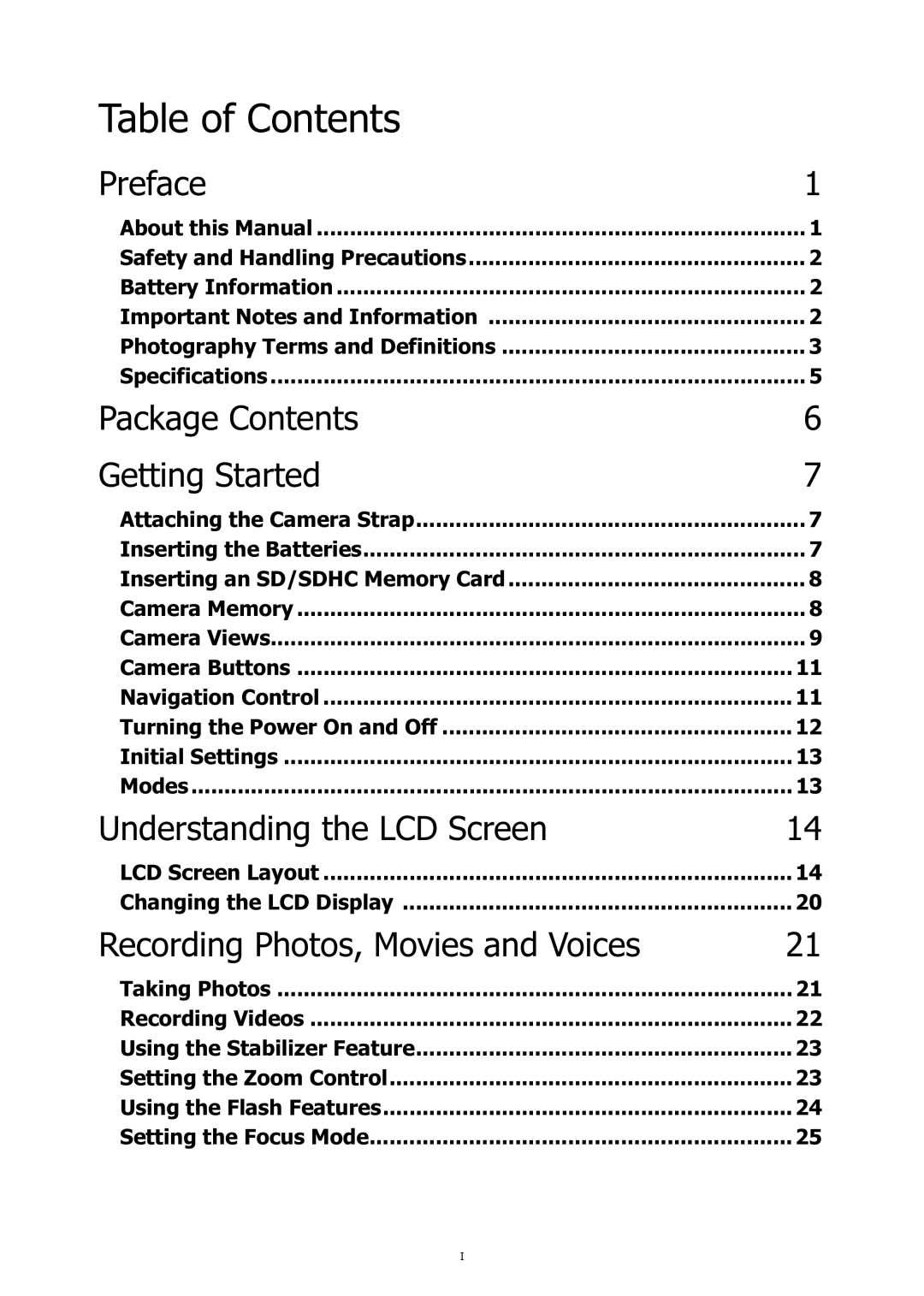 HP C-200 manual Table of Contents 