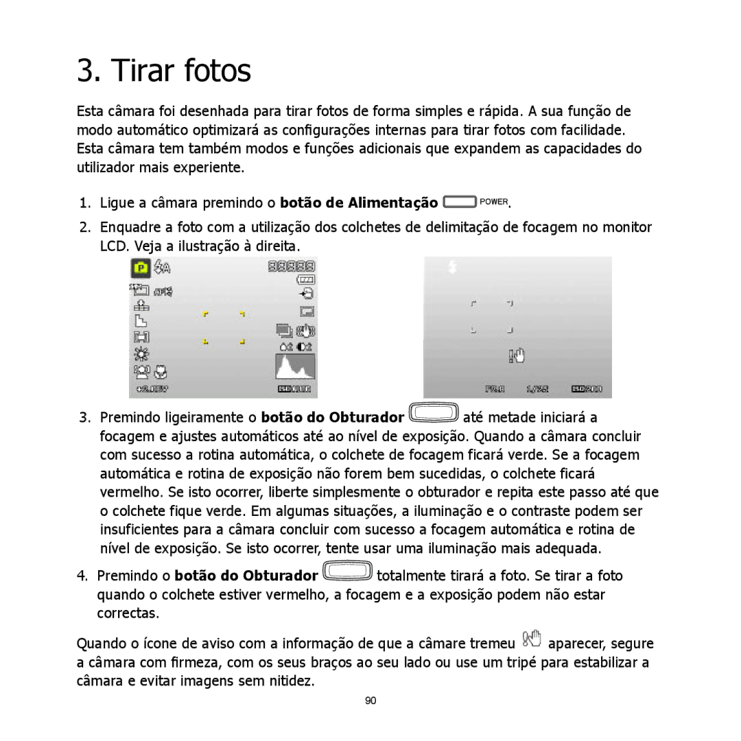 HP C-200 manual Tirar fotos 