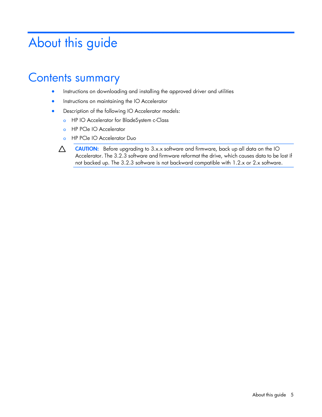 HP c-Class Solaris manual About this guide, Contents summary 