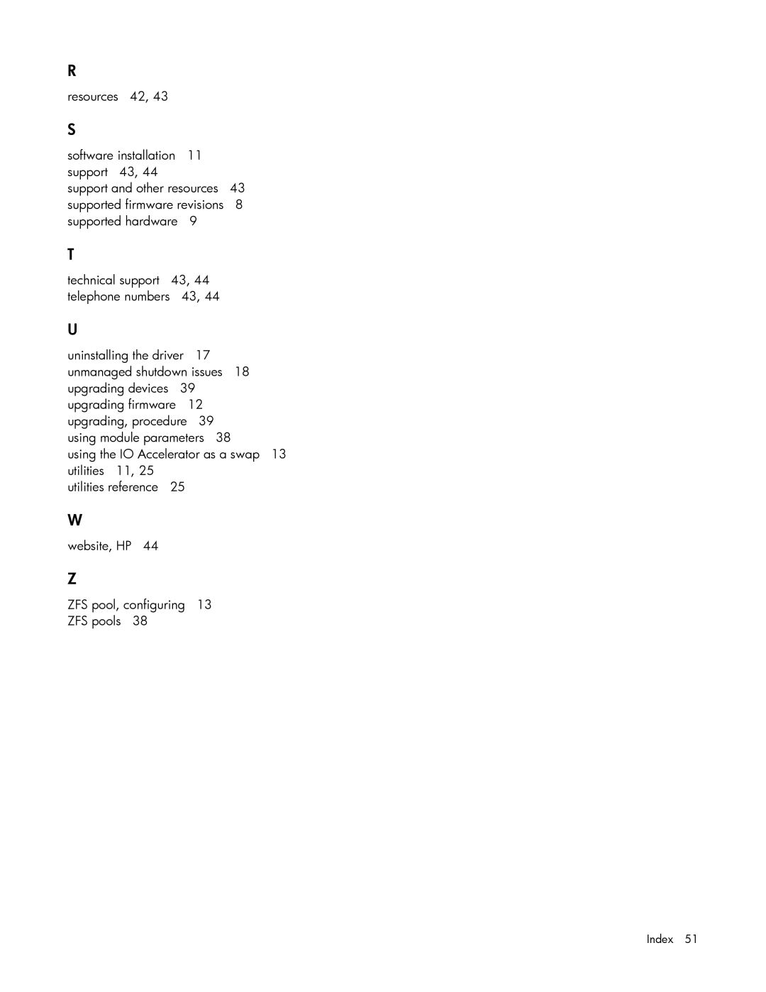 HP c-Class Solaris manual Index 