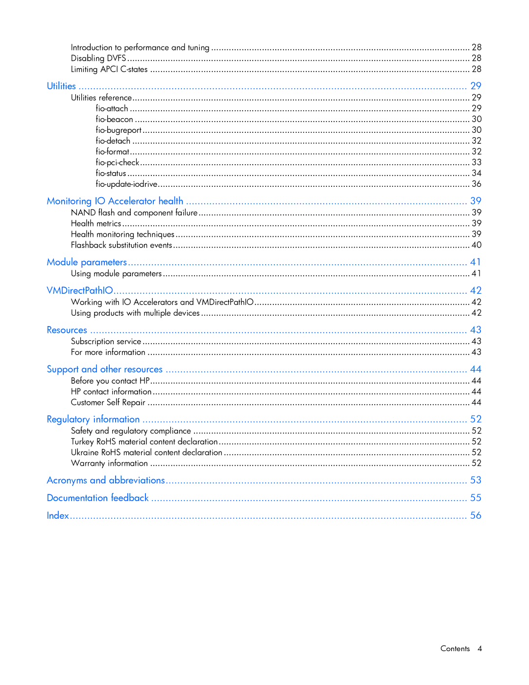 HP c-Class Vmware manual Module parameters 